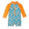 Baby Boy's LS Swim Romper