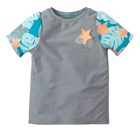 Girl's SS Crew Sun & Swim Shirt