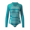 Women's LS Half Zip Swimsuit