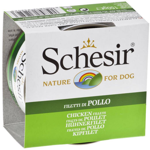 $2 W/ MIN. $60 SPEND: Schesir Chicken Fillet Jelly Canned Dog Food 150g - Kohepets