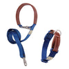 $3 OFF: Sputnik Nylon Dog Collar + Multifunctional Leash Set (Blue) - Kohepets