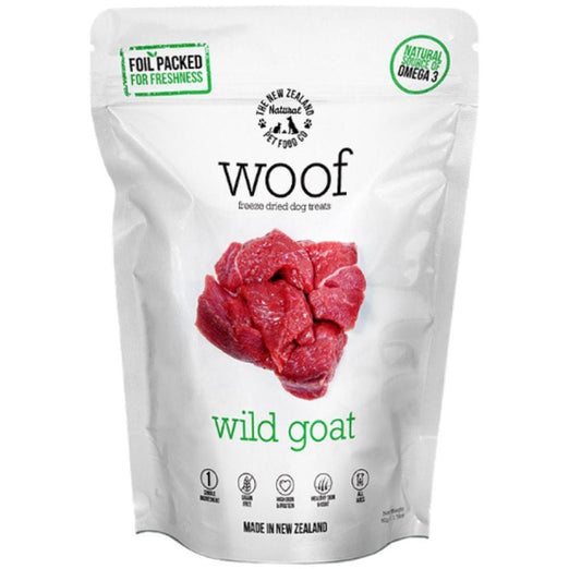 'BUNDLE DEAL': WOOF Wild Goat Freeze Dried Dog Bites Treats - Kohepets