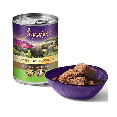 '30% OFF (Exp Apr 21)': Zignature Guinea Fowl Grain Free Canned Dog Food 369g - Kohepets