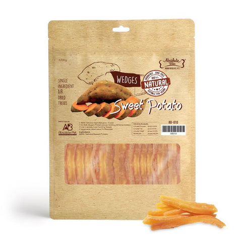 $11 OFF: Absolute Bites Air Dried Sweet Potato Wedges Dog Treats 1kg - Kohepets