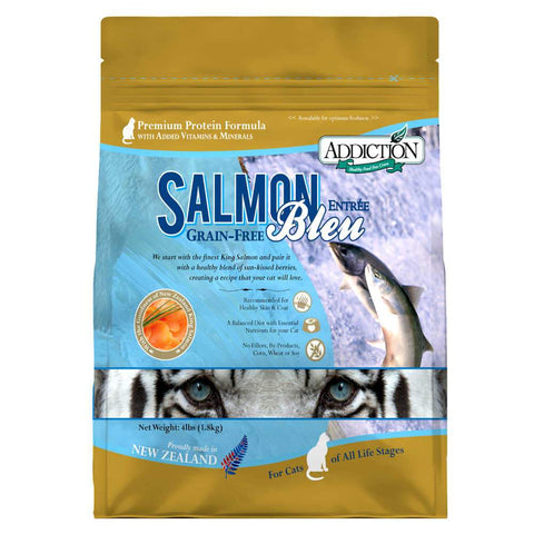 'BUNDLE DEAL': Addiction Salmon Bleu Grain Free Dry Cat Food - Kohepets