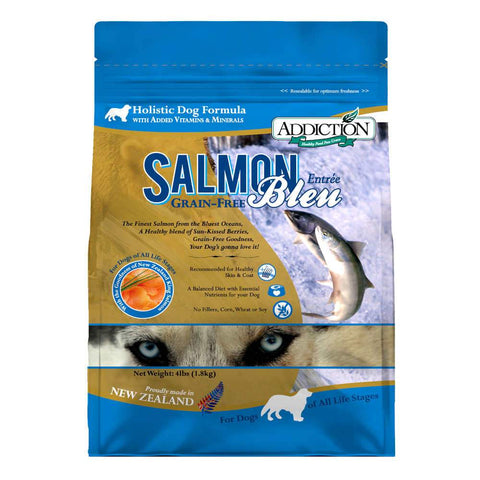 'FREE TREATS/ BUNDLE DEAL': Addiction Salmon Bleu Grain Free Dry Dog Food - Kohepets