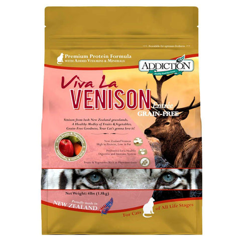 'BUNDLE DEAL': Addiction Viva La Venison Grain Free Dry Cat Food - Kohepets