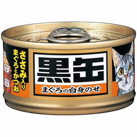 $10 OFF 24 cans: Aixia Kuro-Can Mini Tuna & Skipjack Tuna with Chicken Fillet Canned Cat Food 80g - Kohepets