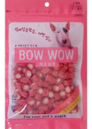 $3 W/ MIN. $60 SPEND: Bow Wow Chicken Cheese Roll Dog Treat 120g - Kohepets