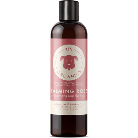 Kin+Kind Kin Organics Calming Rose Oatmeal Moisturizing Dog Shampoo 12oz - Kohepets