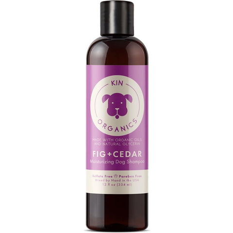 Kin+Kind Kin Organics Fig & Cedar Moisturizing Dog Shampoo 12oz - Kohepets