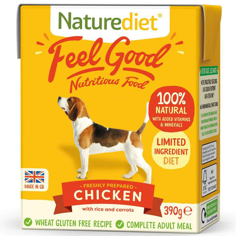 $3.80 W/ MIN. $60 SPEND: Naturediet Feel Good Chicken  Wet Dog Food 390g - Kohepets