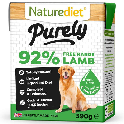 $3.80 W/ MIN. $60 SPEND (Exp Jan 21): Naturediet Purely Lamb Grain Free Wet Dog Food 390g - Kohepets