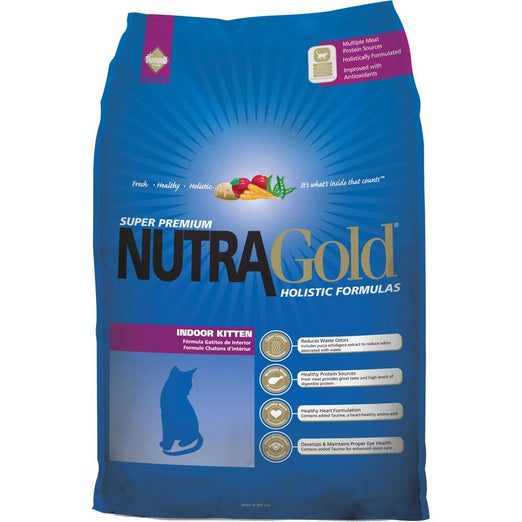 'FREE CANNED FOOD + 30% OFF': NutraGold Holistic Indoor Kitten Dry Cat Food 3kg - Kohepets