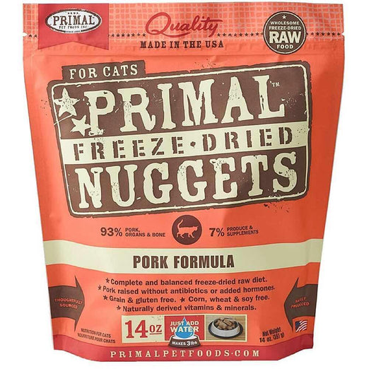 'BUNDLE DEAL: Primal Freeze Dried Feline Pork Formula Cat Food 14oz - Kohepets