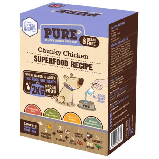 'BUNDLE DEAL': PURE Chunky Chicken Freeze Dried Dog Food - Kohepets