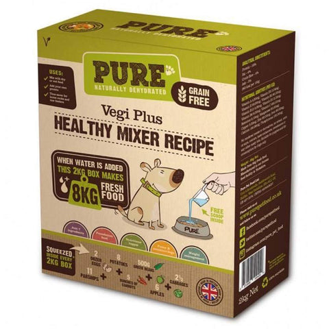 'FREE TREATS’: PURE Vegi Plus Mixer Dehydrated Grain-Free Dog Food 500g - Kohepets