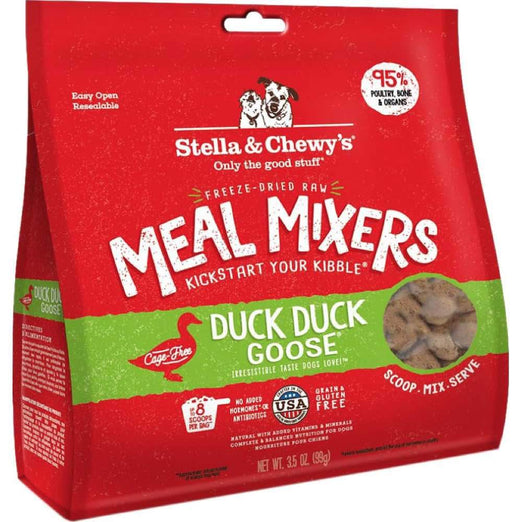 $55 W/ MIN. $60 SPEND: Stella & Chewy's Duck Duck Goose Meal Mixers Freeze-Dried Dog Food 18oz - Kohepets