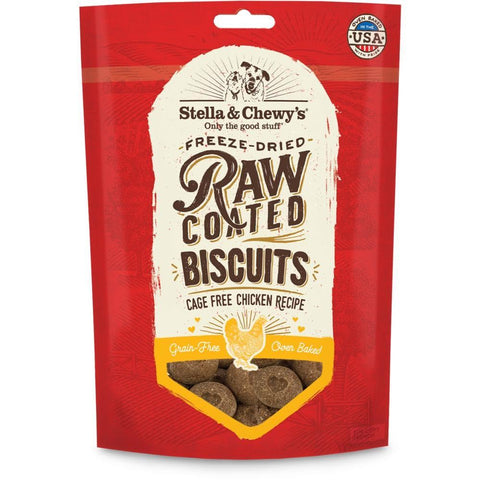 $10 W/ MIN. $60 SPEND: Stella & Chewy’s Raw Coated Biscuits Chicken Dog Treats 9oz - Kohepets