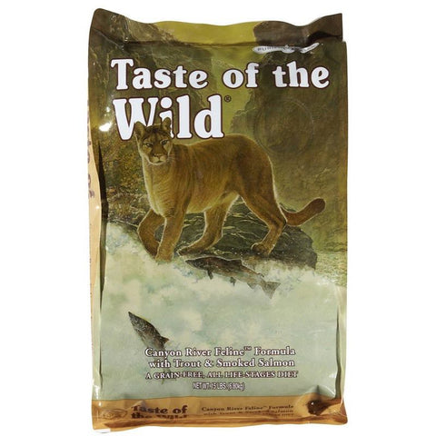 '50% OFF or FREE CANNED FOOD': Taste of the Wild Canyon River Grain Free Dry Cat Food - Kohepets