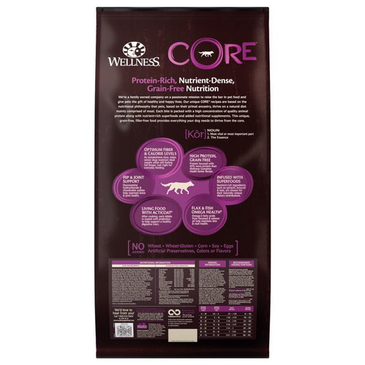 'FREE Treats w 24lb': Wellness CORE Grain-Free Senior Formula Dry Dog Food - Kohepets