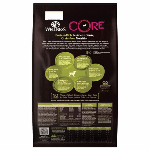 Wellness CORE Grain-Free Small Breed Healthy Weight Formula Dry Dog Food - Kohepets