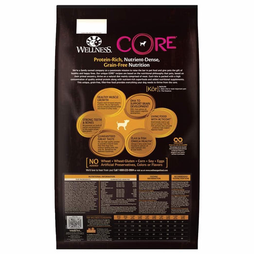 Wellness CORE Grain-Free Small Breed Puppy Formula Dry Dog Food - Kohepets