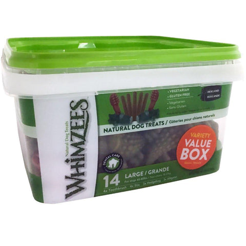 $10 OFF: Whimzees Variety Value Box Large Natural Dog Treats 840g - Kohepets