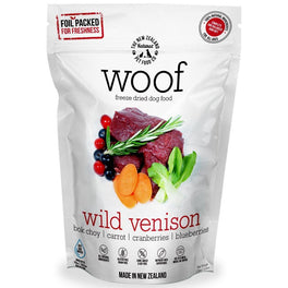 'BUNDLE DEAL': WOOF Wild Venison Freeze Dried Raw Dog Food - Kohepets